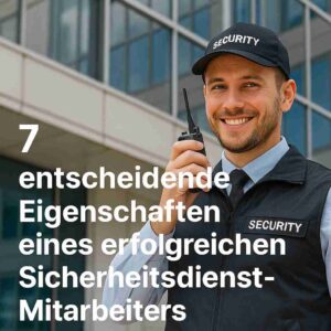 Sicherheitsdienst Mitarbeiter Eigenschaften