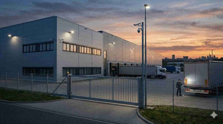 Lagerhalle sichern